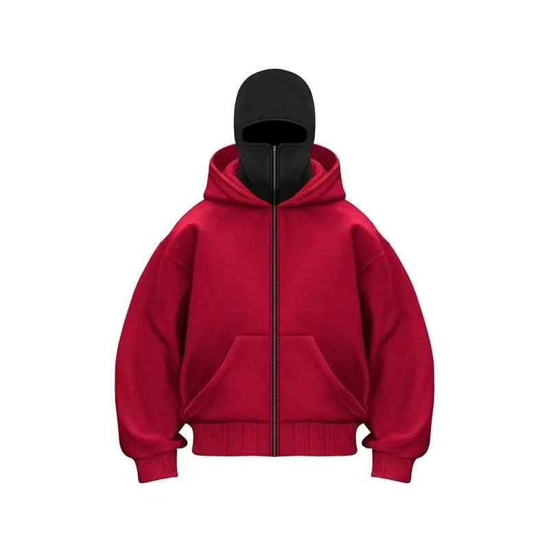 Men’s Autumn Winter Zipper Hoodie – Warm Casual Streetwear Jacket