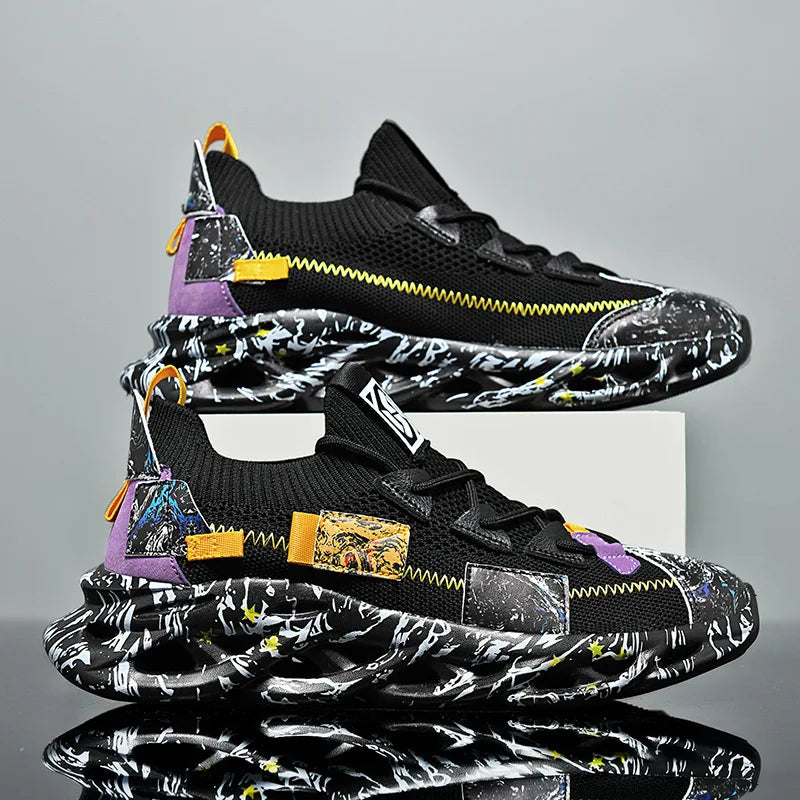 Men’s Breathable Mesh Sneakers – Lightweight Casual Sports Running Shoes