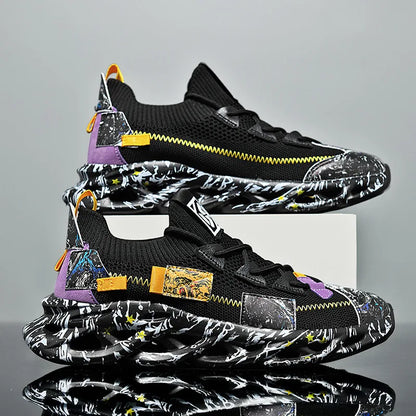 Men’s Breathable Mesh Sneakers – Lightweight Casual Sports Running Shoes