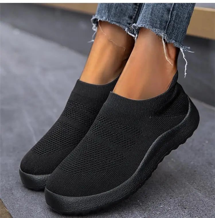ZJEGA™ 2024 Women’s Breathable Slip-On Running Sneakers – Lightweight Sock Fit Sports Shoes