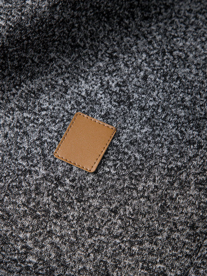 WHWR Men’s Long Turtleneck Zip Pullover Hoodie – Casual Spring & Autumn Sweatshirt