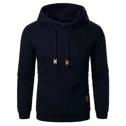 Men’s Solid Color Casual Hoodie – Lightweight Fleece Pullover for Everyday Wear