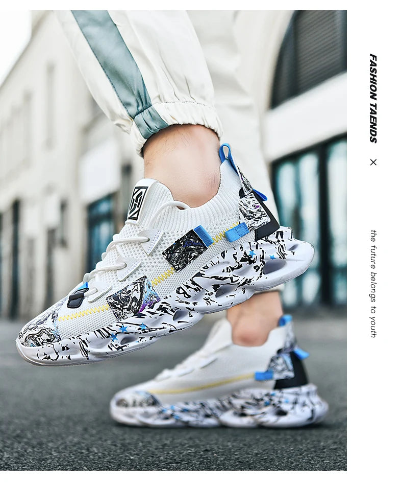 Men’s Breathable Mesh Sneakers – Lightweight Casual Sports Running Shoes