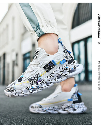 Men’s Breathable Mesh Sneakers – Lightweight Casual Sports Running Shoes