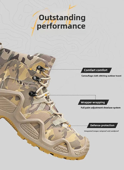 Men’s Oxford Hiking Shoes – Waterproof Canvas Sport Boots, Non-Slip Size 39–46