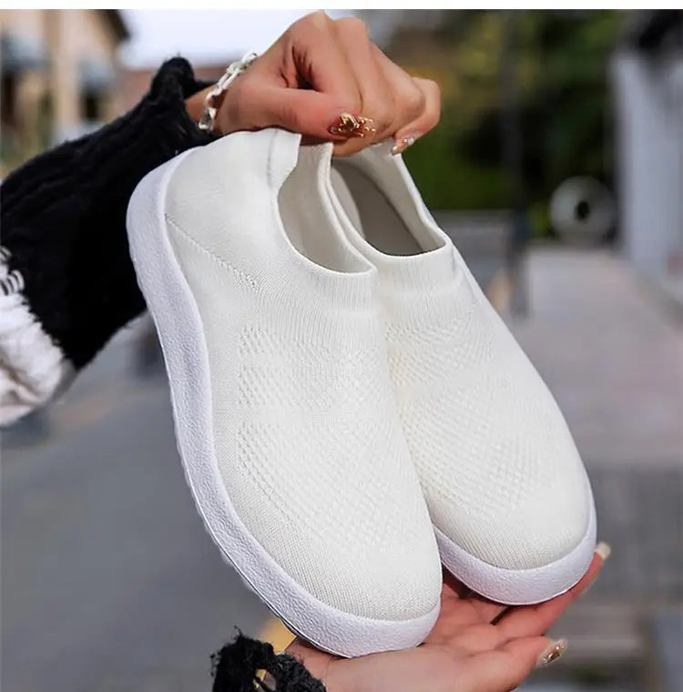 ZJEGA™ 2024 Women’s Breathable Slip-On Running Sneakers – Lightweight Sock Fit Sports Shoes