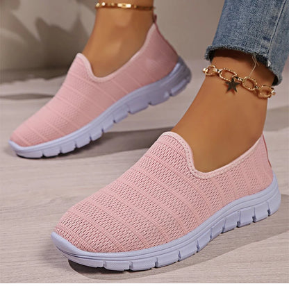 AirFlex Slip-On Sneakers – Women’s Lightweight Mesh Comfort Shoes | Breathable Casual Footwear for Everyday Wear