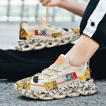 Men’s Breathable Mesh Sneakers – Lightweight Casual Sports Running Shoes