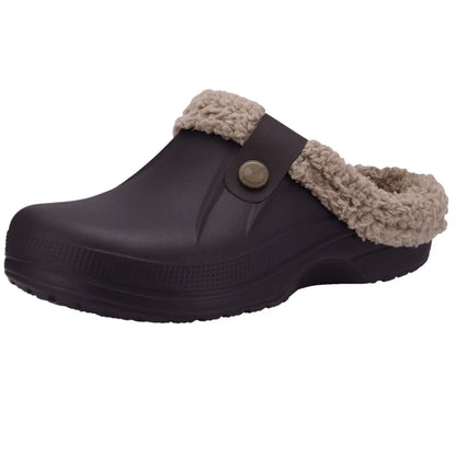 Asgard™ Women’s Waterproof Fur Slippers – Warm & Non-Slip