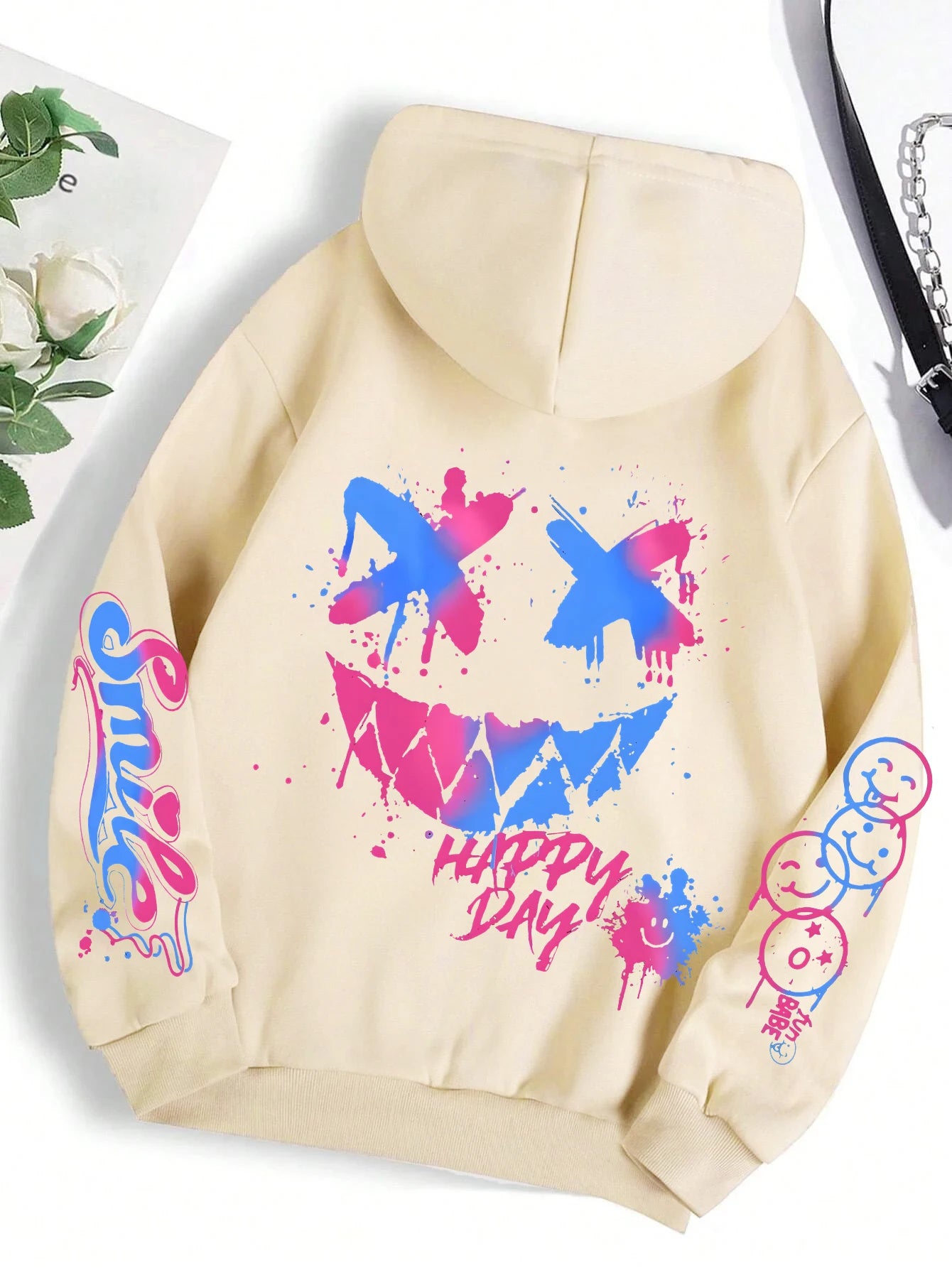 Women’s Fleece Pullover Hoodie – Warm Winter Casual Print Hooded Sweatshirt S-XXL