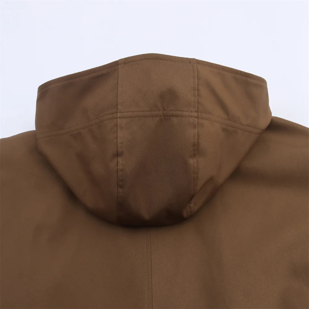 EleganceEase™ Hooded Lapel Jacket – Timeless Autumn Style, Effortless Confidence