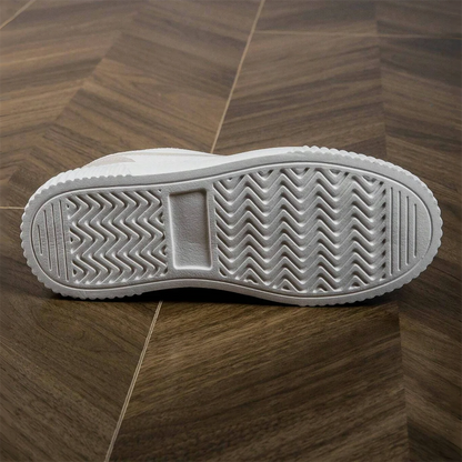 Women’s PU Leather Sneakers – Lightweight Lace-Up Casual Shoes for Spring/Autumn