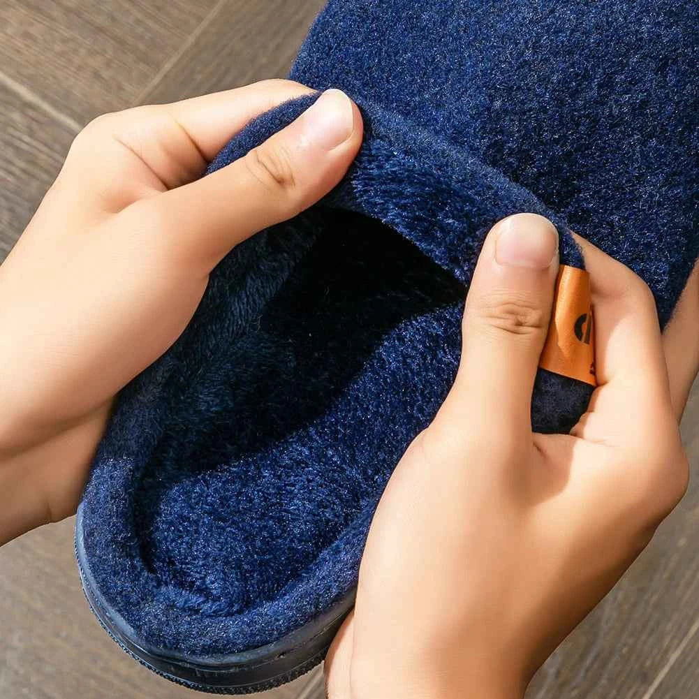 Men’s Memory Foam Slippers – Warm Cushioned Indoor Comfort