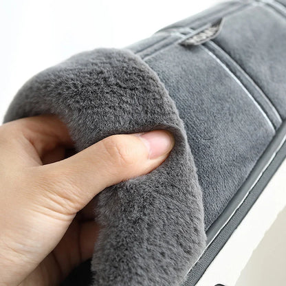 Men’s Cozy Flannel Memory Foam Slippers – Winter Comfort Slip-On