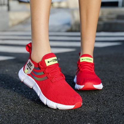 Men’s Lace-Up Mesh Sneakers – Lightweight Breathable Casual Walking Shoes