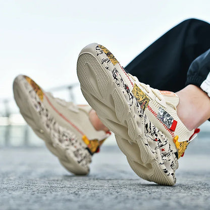 Men’s Breathable Mesh Sneakers – Lightweight Casual Sports Running Shoes