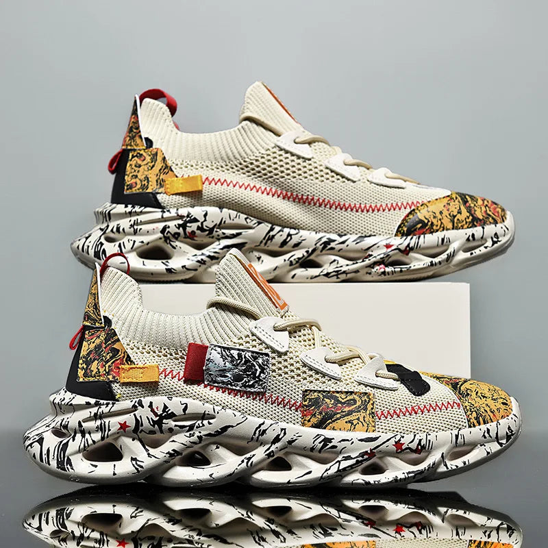 Men’s Breathable Mesh Sneakers – Lightweight Casual Sports Running Shoes