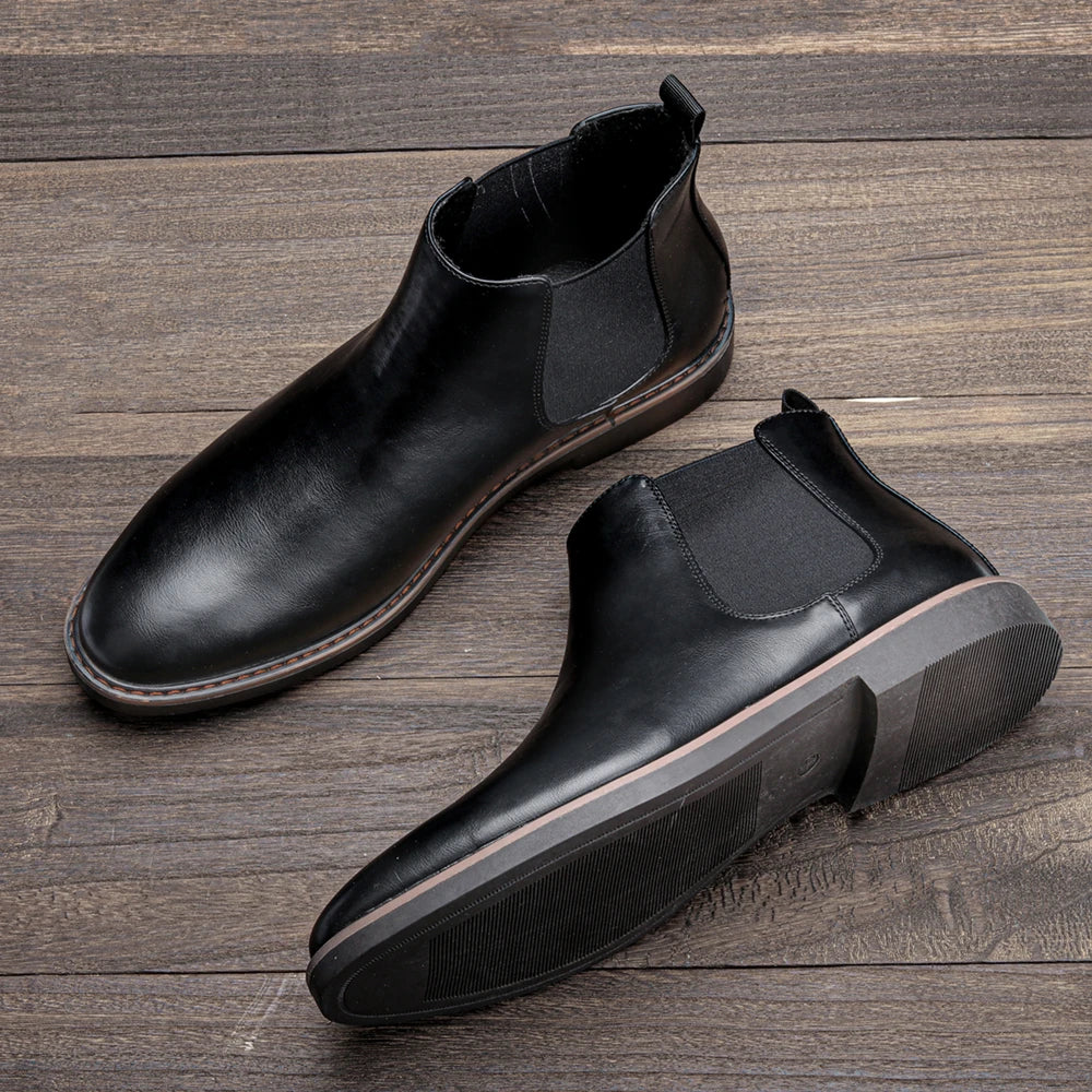 Loom & Soul Men’s Retro Chelsea Boots – Classic Slip-On British Style Boots