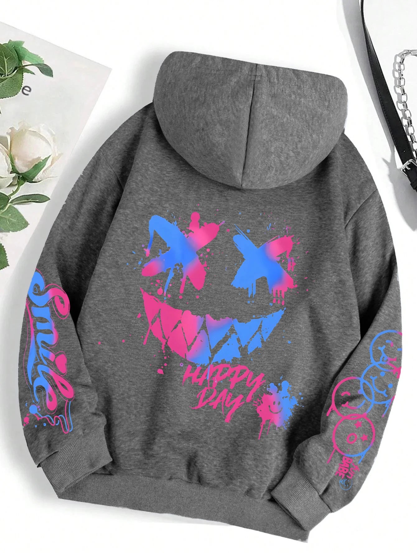 Women’s Fleece Pullover Hoodie – Warm Winter Casual Print Hooded Sweatshirt S-XXL