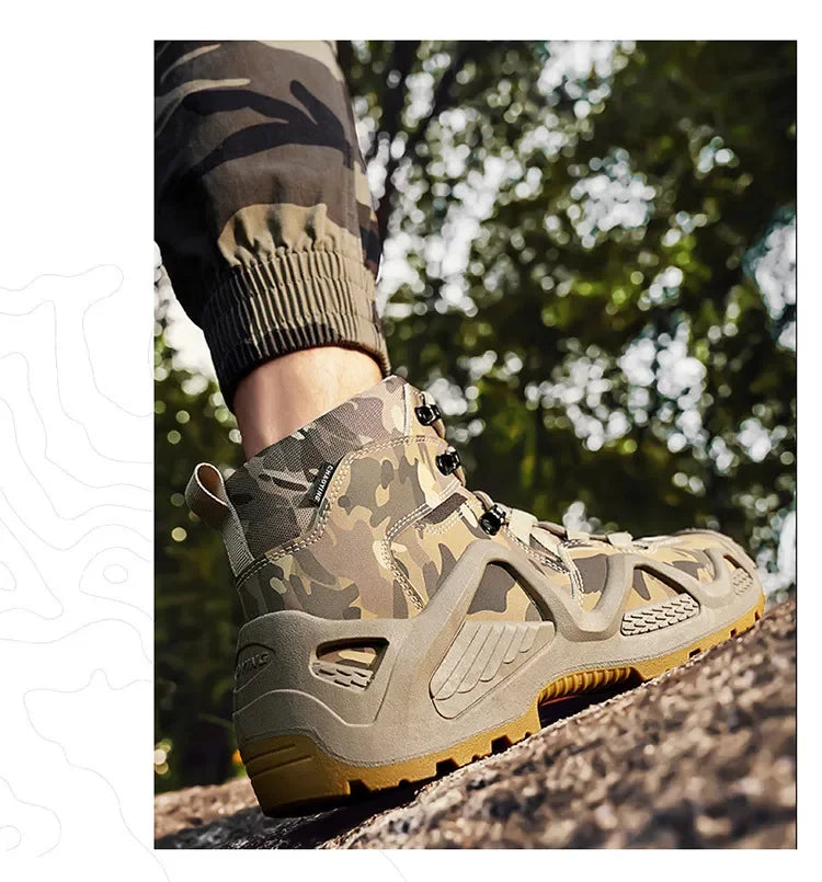 Men’s Oxford Hiking Shoes – Waterproof Canvas Sport Boots, Non-Slip Size 39–46