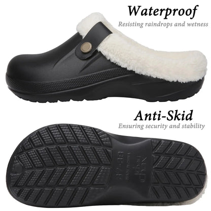 Asgard™ Women’s Waterproof Fur Slippers – Warm & Non-Slip