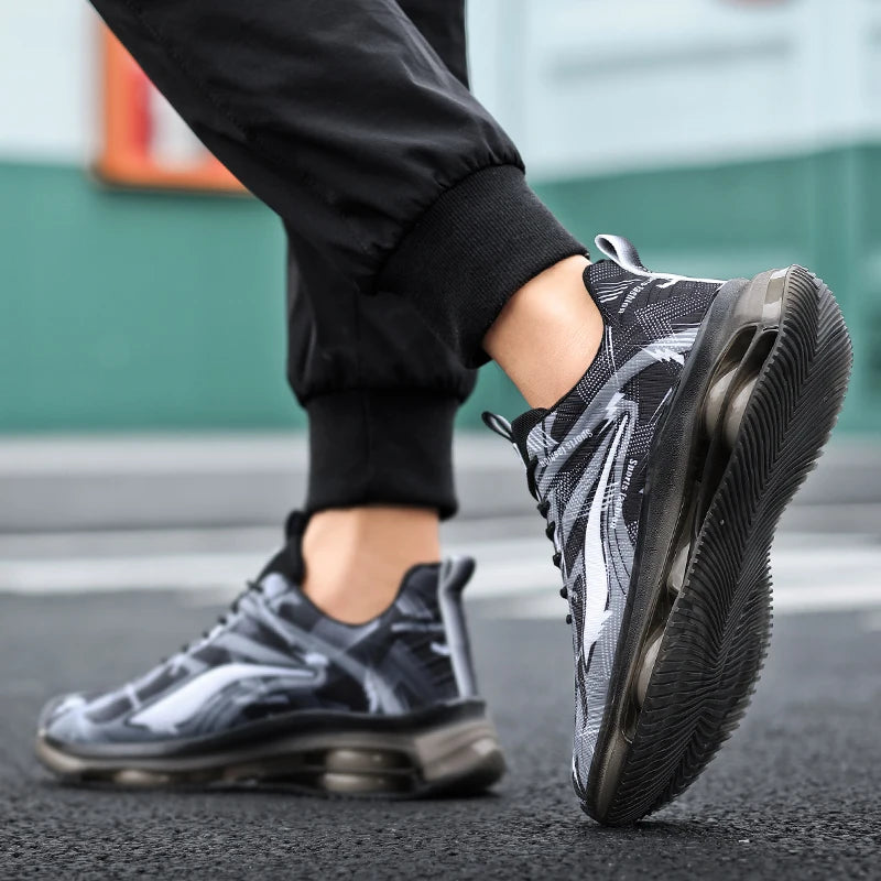 AEROMAX™ 6069 Men’s Breathable Mesh Sneakers | Lightweight Patchwork Trainers for Casual & Sport Wear