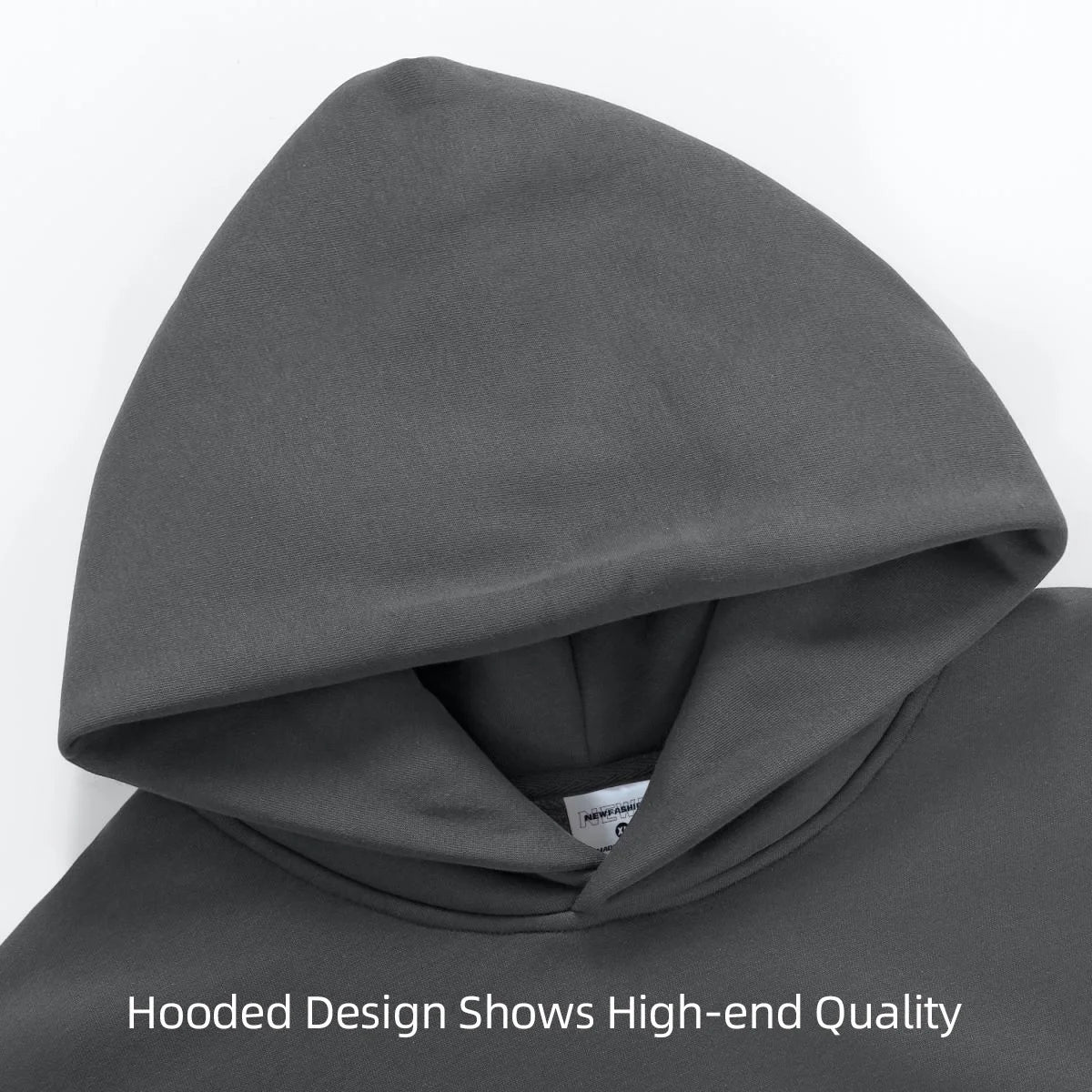 Men’s Heavy Fleece Hoodie – Thick Cotton Pullover Casual Streetwear Sweatshirt