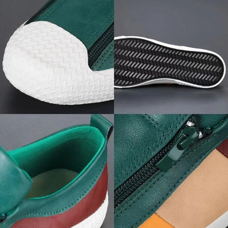 VARELLO™ Men’s Premium Leather Moccasins – High-Quality Casual Driving Shoes | Wear-Resistant, Breathable, Plus-Size Comfort Loafers