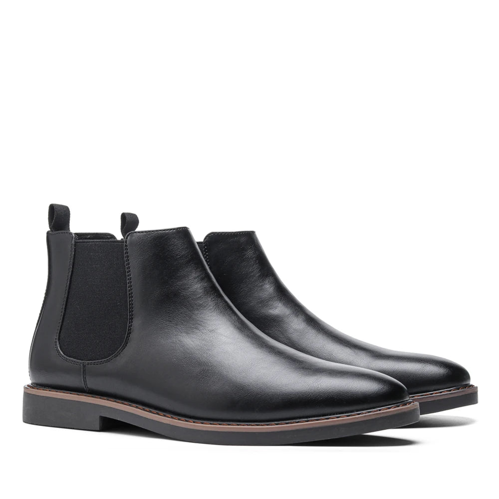 Loom & Soul Men’s Retro Chelsea Boots – Classic Slip-On British Style Boots