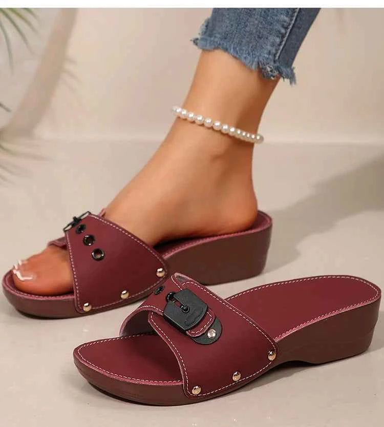 Luxury Wedge Heel Sandals – Elegant Summer Comfort Style