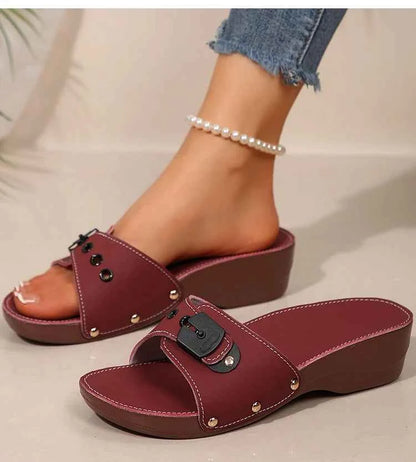 Luxury Wedge Heel Sandals – Elegant Summer Comfort Style