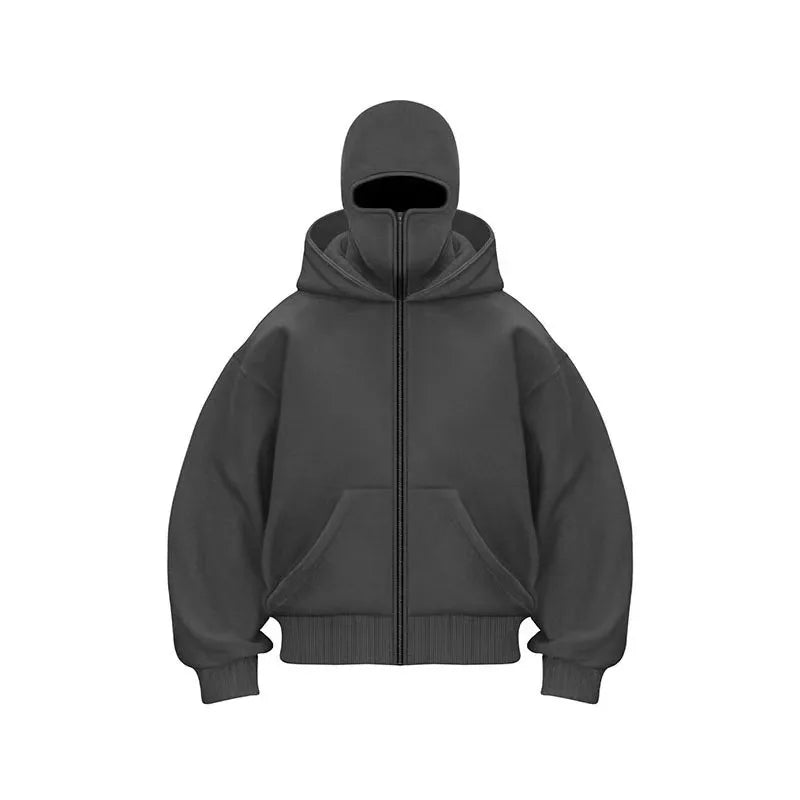 Men’s Autumn Winter Zipper Hoodie – Warm Casual Streetwear Jacket