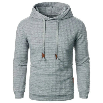 Men’s Solid Color Casual Hoodie – Lightweight Fleece Pullover for Everyday Wear