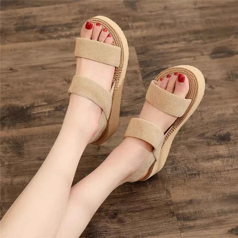 Minimalist Slingback Wedge Sandals – Effortless Elevated Style
