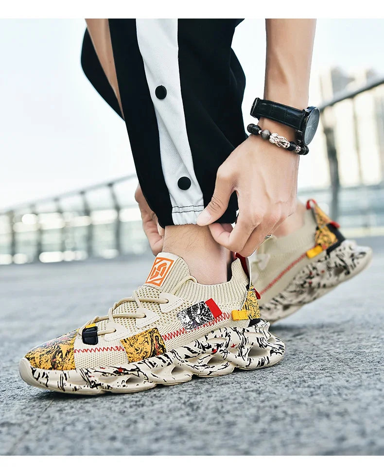 Men’s Breathable Mesh Sneakers – Lightweight Casual Sports Running Shoes