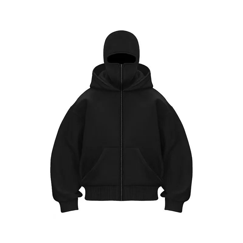 Men’s Autumn Winter Zipper Hoodie – Warm Casual Streetwear Jacket