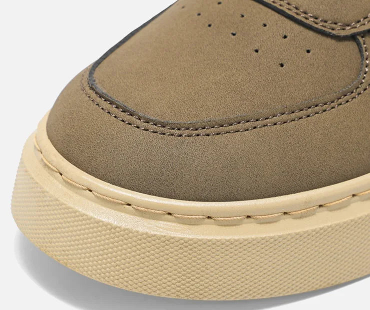 Loom & Soul Men’s Mid-Top Skate Sneakers – 2025 Breathable Casual Shoes