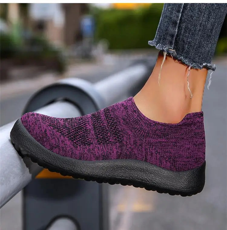 ZJEGA™ 2024 Women’s Breathable Slip-On Running Sneakers – Lightweight Sock Fit Sports Shoes