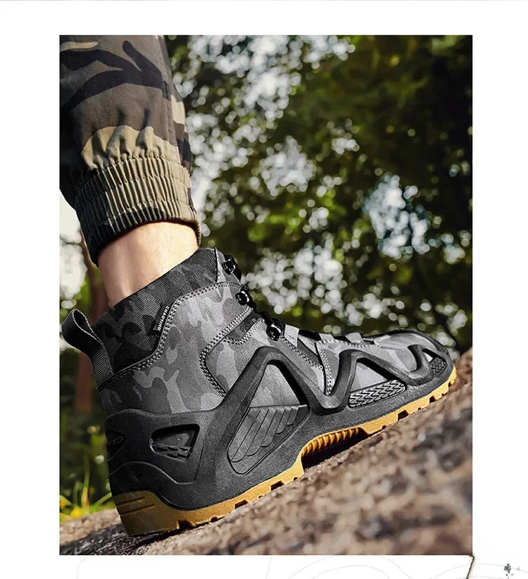 Men’s Oxford Hiking Shoes – Waterproof Canvas Sport Boots, Non-Slip Size 39–46