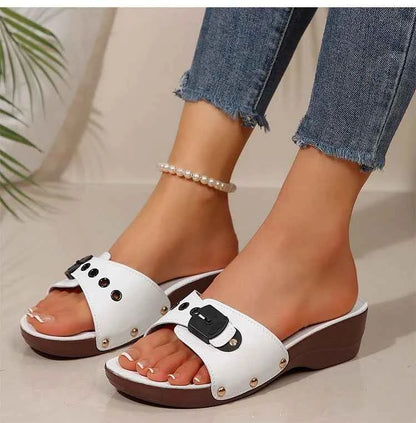 Luxury Wedge Heel Sandals – Elegant Summer Comfort Style