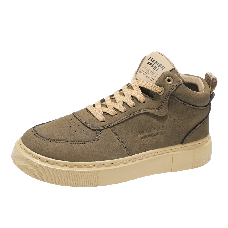 Loom & Soul Men’s Mid-Top Skate Sneakers – 2025 Breathable Casual Shoes