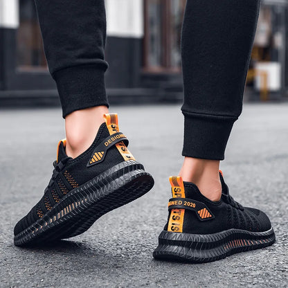 Men’s Flyknit Sneakers – Lightweight Breathable Casual Walking Shoes