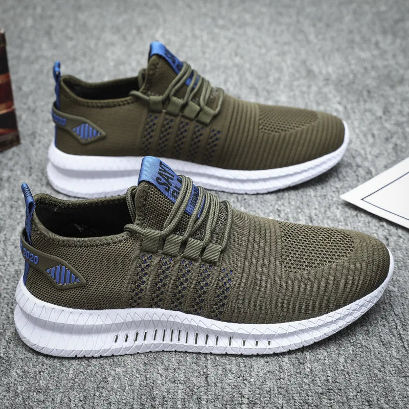 Men’s Flyknit Sneakers – Lightweight Breathable Casual Walking Shoes