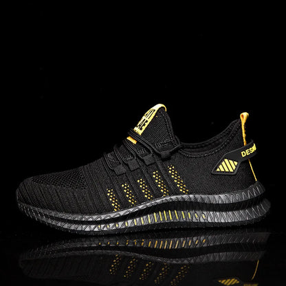 Men’s Flyknit Sneakers – Lightweight Breathable Casual Walking Shoes