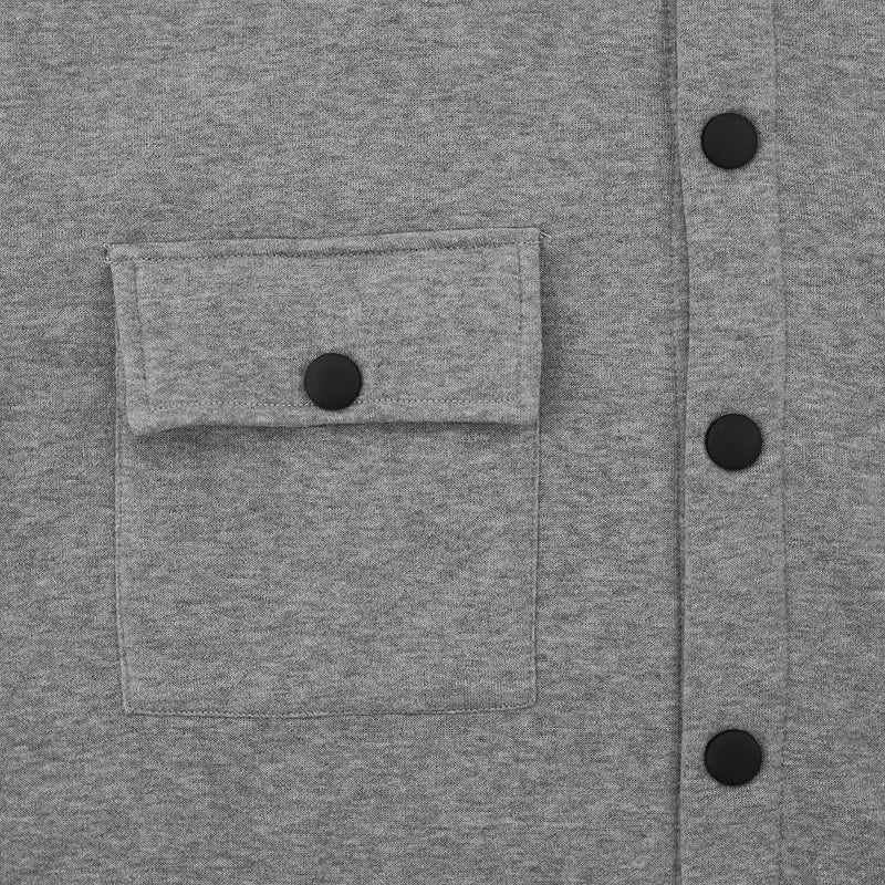 Loom & Soul Men’s Winter Fleece Lapel Jacket – Slim Fit Single-Breasted Coat