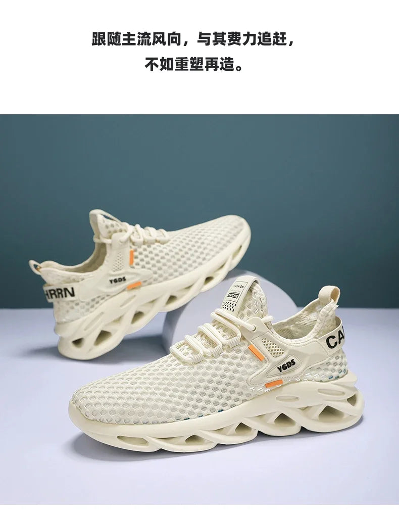 Men’s Mesh Sneakers – Breathable Casual Running Shoes, Lightweight & Stylish