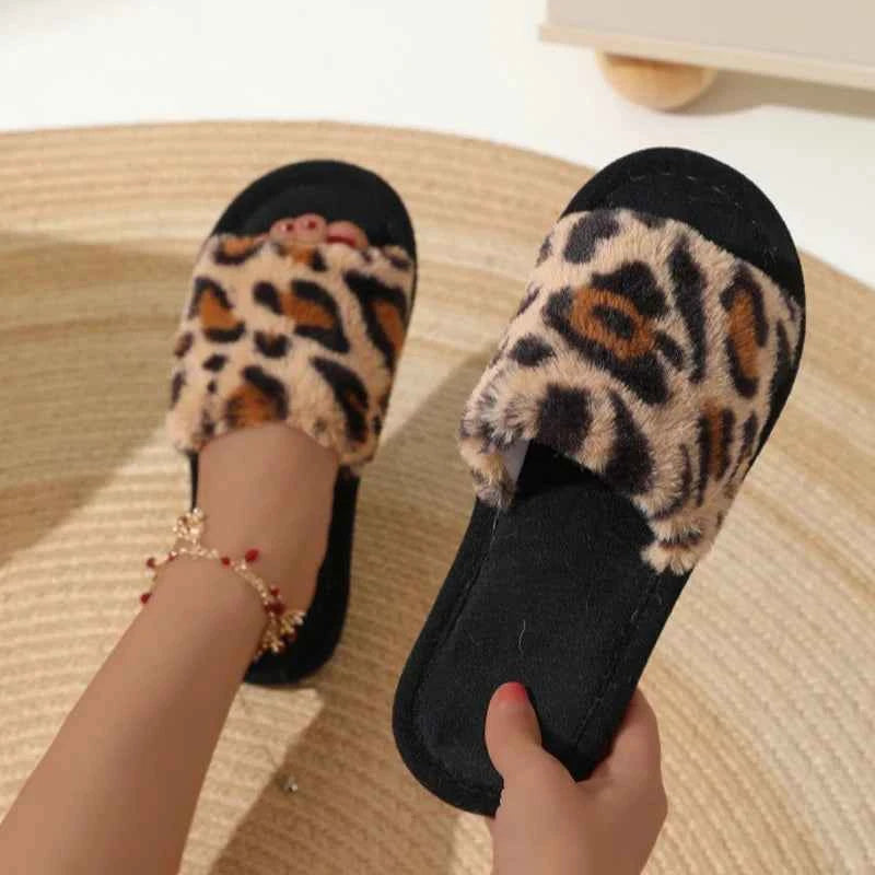 Cozy Fur Home Slippers – Soft Warm Comfort Slides