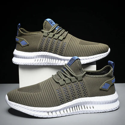 Men’s Flyknit Sneakers – Lightweight Breathable Casual Walking Shoes