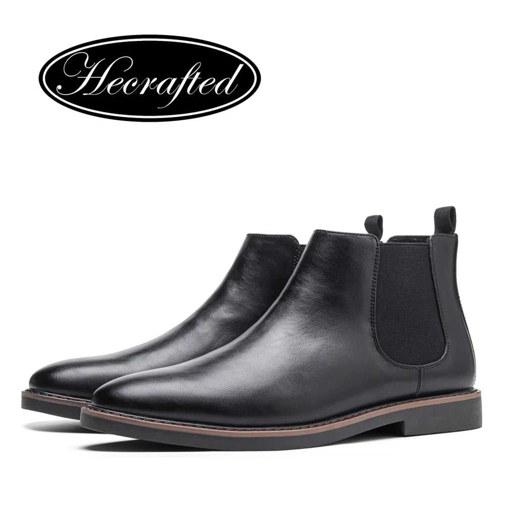 Loom & Soul Men’s Retro Chelsea Boots – Classic Slip-On British Style Boots