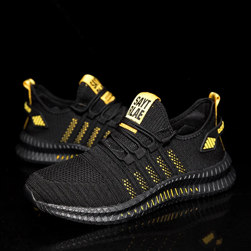 Men’s Flyknit Sneakers – Lightweight Breathable Casual Walking Shoes